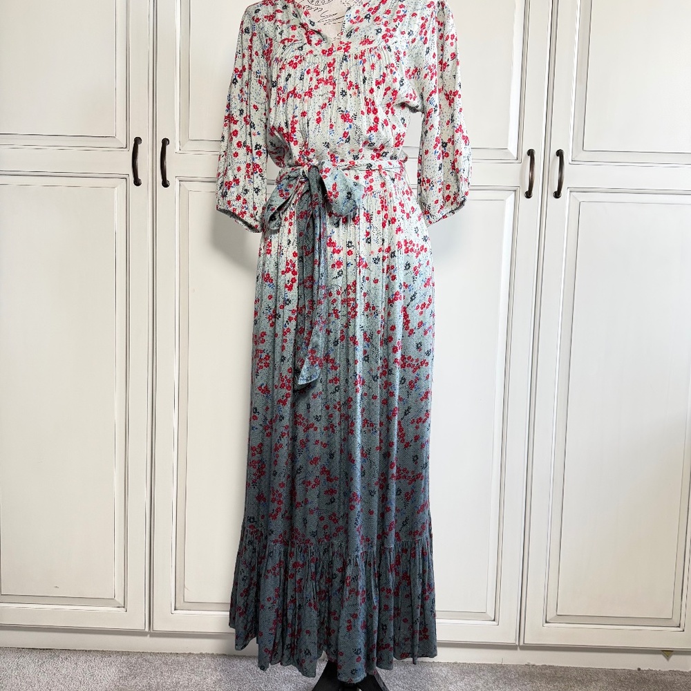 Sundance Floral Gradient Ombre Dress Size M
